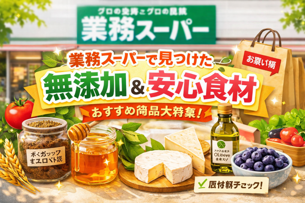 業務スーパーで買える「無添加・添加物少なめ」